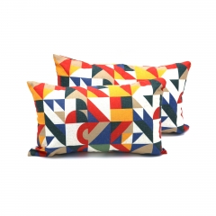 Poly-linen Print Gro Cushion