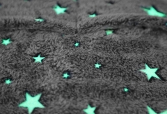 Flannel Fluorescent Star With Pocket Cushion