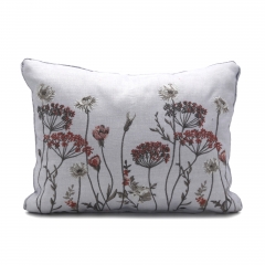 300d 150gsm Oxford Embroidered Flower Cushion