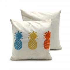 260gsm Chenille Embroidered Pineapple Cushion
