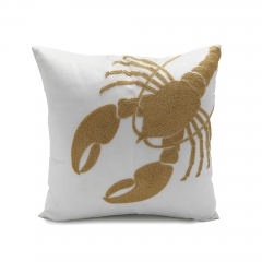 600D 180gsm Oxford Embroidered Shrimp Cushion