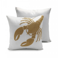 600D 180gsm Oxford Embroidered Shrimp Cushion