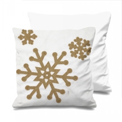 600d 180gsm Oxford Embroidered Sonw Cushion