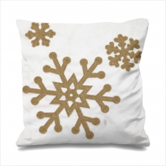 600d 180gsm Oxford Embroidered Sonw Cushion