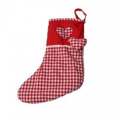100% Cotton Red And White Sock