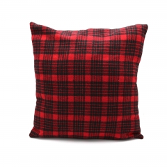 Tartan Applique Embroidery Cushion