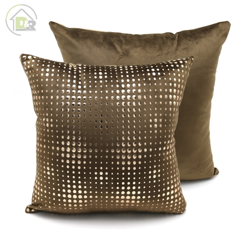 300gsm Velvet Dot Gold Foil Cushion