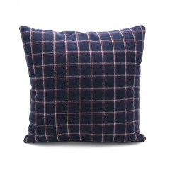 Tartan Applique Embroidery Cushion