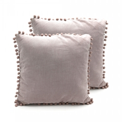 Velveteen-like Fabric Cushion