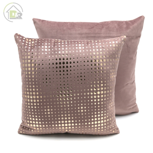 300gsm Velvet Dot Gold Foil Cushion