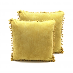 Velveteen-like Fabric Cushion