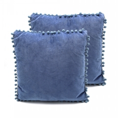 Velveteen-like Fabric Cushion