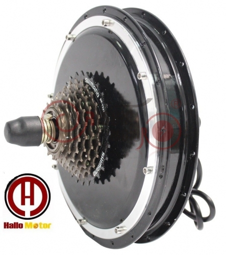 36V 48V 1200W eBike Brushless Gearless Rear Wheel Hub Motor for Electric Bicycle With Dropout Width 135mm