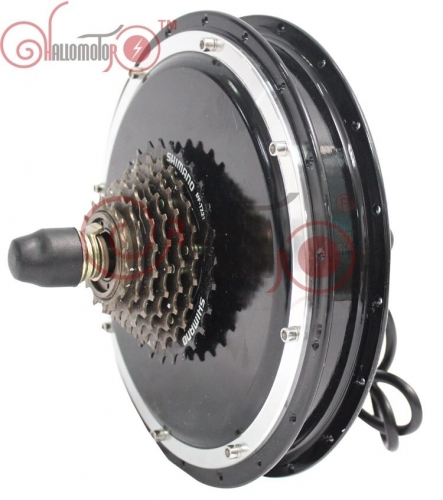36V 48V 1500W eBike Brushless Gearless Rear Hub Motor For Electric Bicycle With Dropout Width 145mm