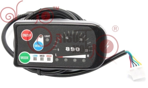 24V/36V/48V Ebike 3-Speed PAS LED890 Control Panel Display For Our Controller