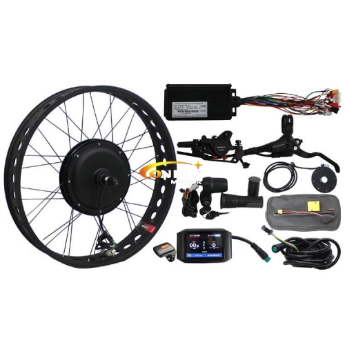 fat tire electric bicycle kit 500w Rear Fatbike E-Bike Conversion System w/ 48v Li-Ion Battery 20" / 6-Speed / No Battery art fat 20 electric bike conversion kit Electric Bike Kits with Fork