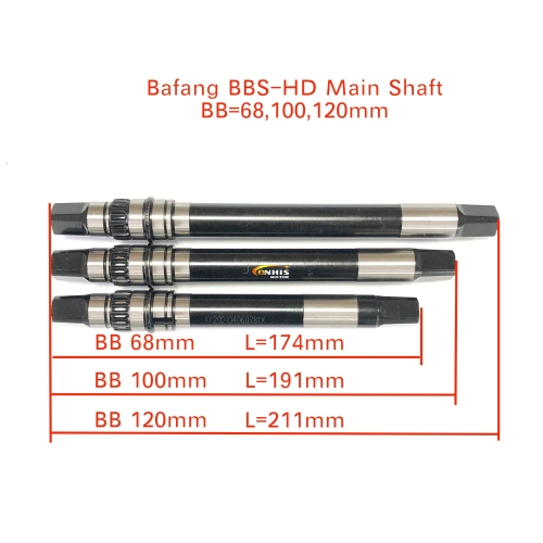 Main Shaft for Bafang Mid-Drive BBS01/02 and BBSHD Motor