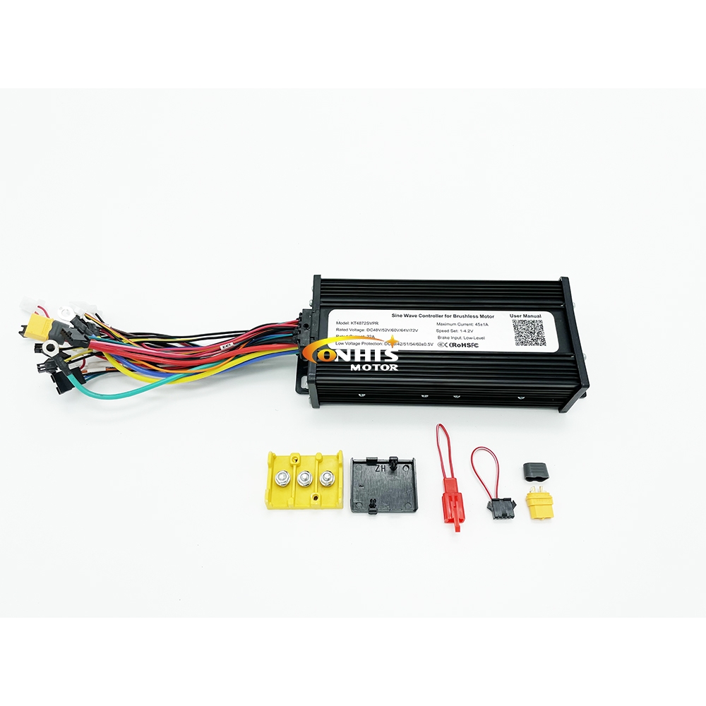 Contrôleur Vélo électrique 36V/48V/52V 1500W-2000W - Onduleur Sinusoidal, écran LCD, Pour Moteurs Hall Et Non-Hall
