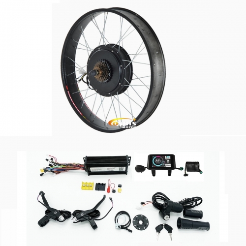 60V/72V 45A 1800-2000W 20x4.0" 24x4.0" 26x4.0" Rear Fat Wheel conversion kits with UKC1 Color Display