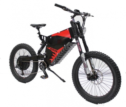 Off-Road 72V 5000W-8000W Most Powerful Stealth Bomber eBike with 72V 42AH Molicel 21700-42T 10C Battery and 6A or 10A Charger