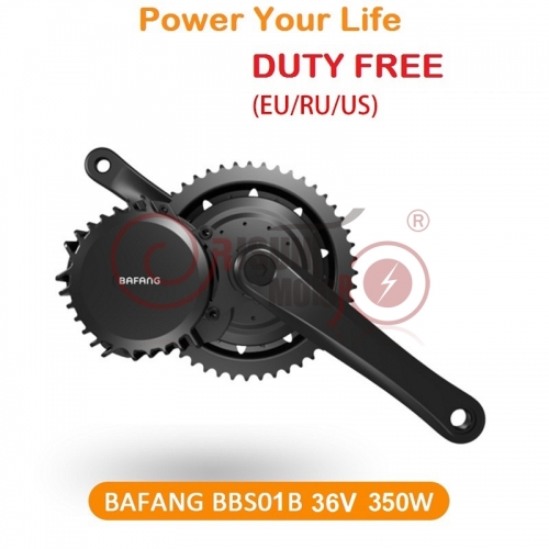 Bafang 36V 350W BBS01 8fun Mid Drive Central Motor Electric Bike Conversion Kits with Front Light