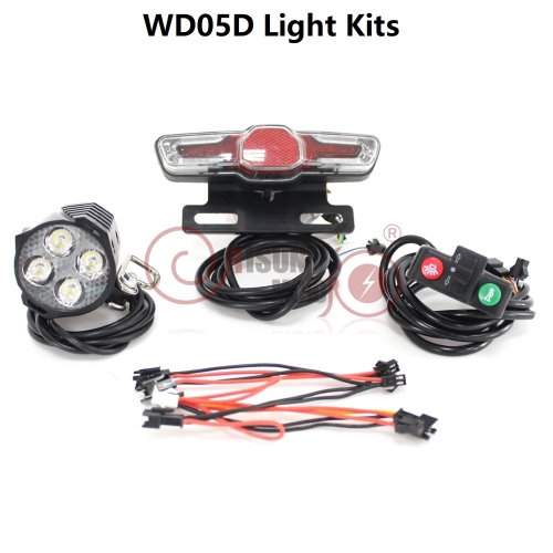 36V 48V 60V WD05D eBike LED light kits Headlight Rear Light Brake Light Turning Light Horn