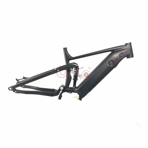 Wild-OX Bafang M500 M600 Mid Drive Downhill Dual Suspension Electric Bike Frame With Motor and Shock