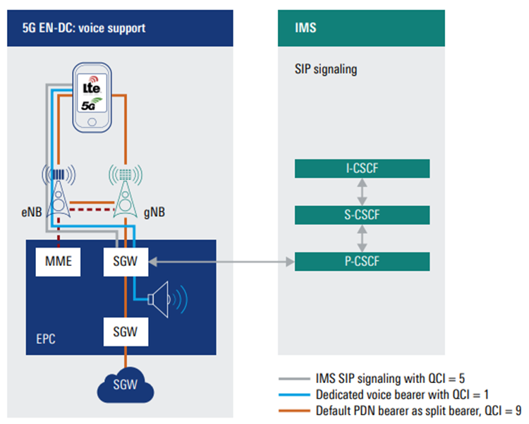 Voice services using EPS fallback