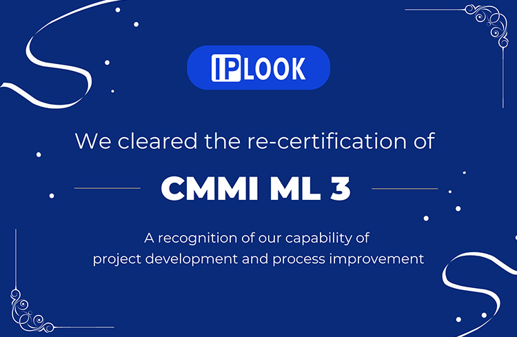 IPLOOK: Successfully Appraised at CMMI Level 3!