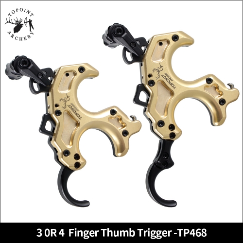 3 OR 4 FINGER THUMB TRIGGERBLACK/BRASS-TP468