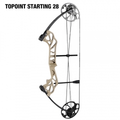 TOPOINT ARCHERY Starting 28 Hunting Compound Bow Package for Beginner & Intermediate Archers Archery Equipment with All Accessories Kit DW:19-70LB, DL:19-30