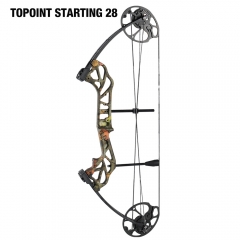 TOPOINT ARCHERY Starting 28 Hunting Compound Bow Package for Beginner & Intermediate Archers Archery Equipment with All Accessories Kit DW:19-70LB, DL:19-30