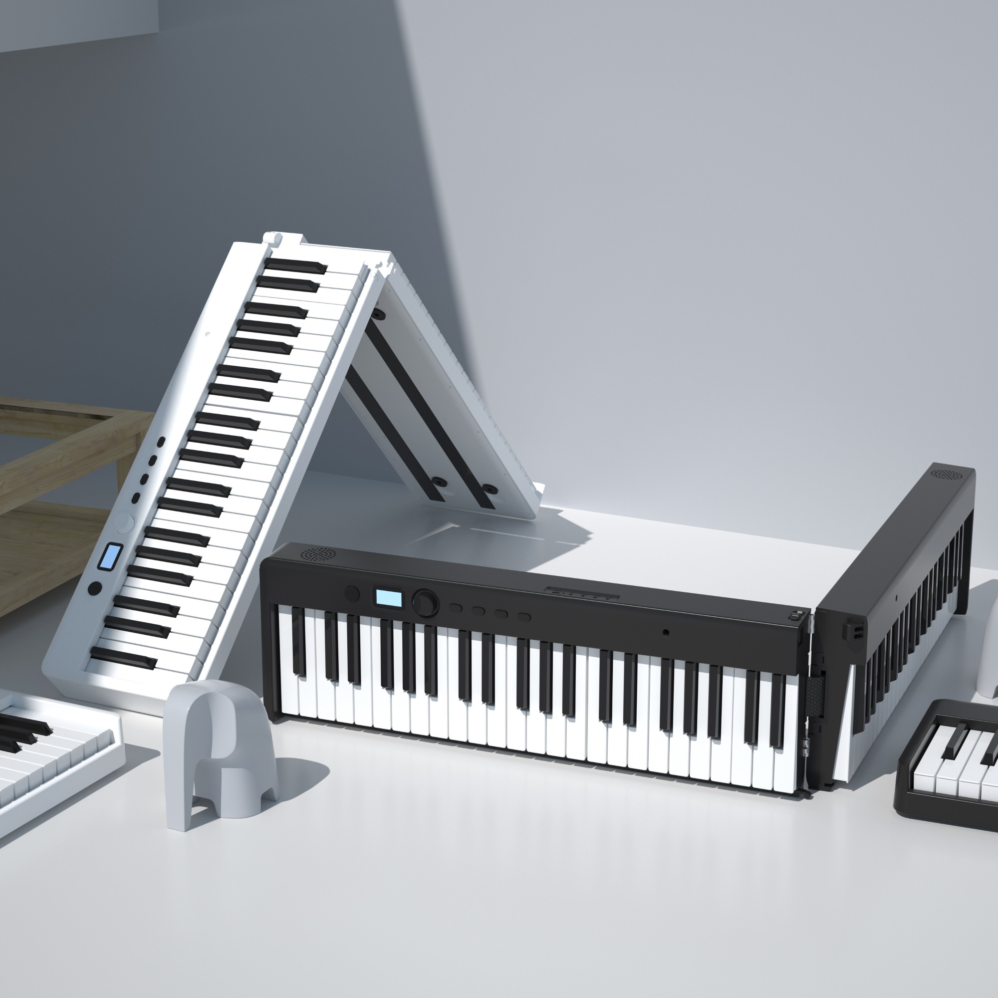 Bora 88 keys on sale portable splicing piano