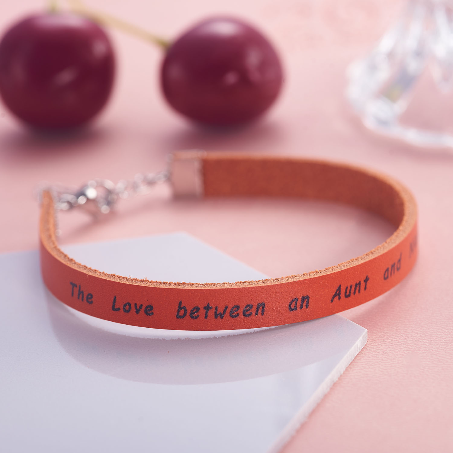 Melix Home Leather Bracelet Ts For Aunt The Love Between An Aunt And Niece Is Forever Aunt 