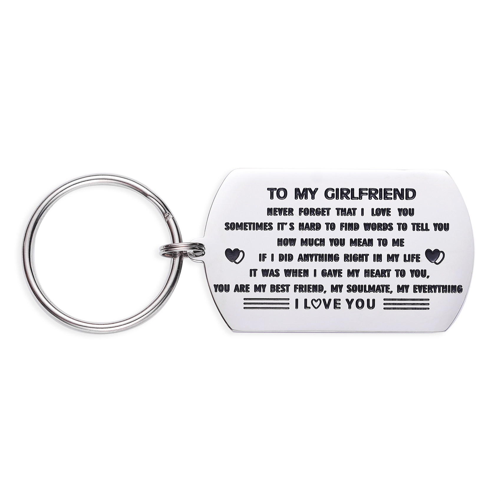 Girlfriend Keychains To My Girlfriend Never Forget That I Love You ...