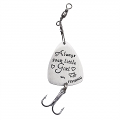 Fishing Lure Gifts for Best Friends Long Distance 30th Wedding Anniversary  Husband Wife Friendship Spinner Spoon Bait Birthday Son Christmas 