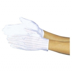 Lint Free ESD Non Slip Gloves, Covered with Plastic Spots for Industrial Worker