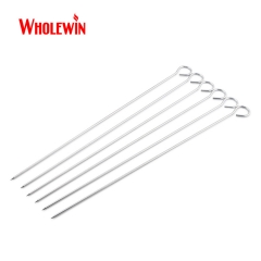 Soft touch handle 9pcs BBQ tool set with BBQ skewers