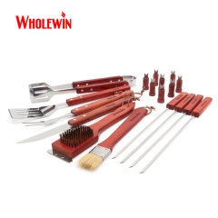 BBQ Wooden Handle Tool Kit Set