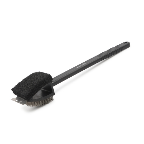 New trend 3 in 1 Stainless Steel cast iron cleaner BBQ Brush and BBQ