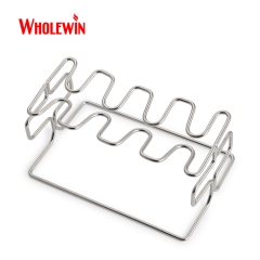 Useful stainless steel chicken wings leg rack, metal chicken racks for grilling roaster