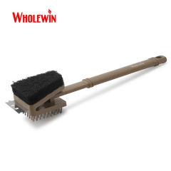 Perfect BBQ Cleaning Brush and Easy BBQ Brush for All Grill Types with long handle