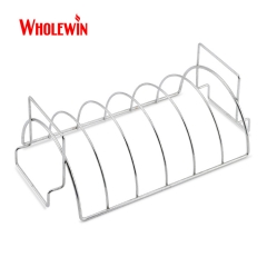 Stainless steel rack bbq tool bbq grill pan meat bbq grill Rib Rack for kitchen outdoor