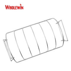 Stainless steel rack bbq tool bbq grill pan meat bbq grill Rib Rack for kitchen outdoor