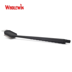 Black PP Handle SS Wire Grill Brush