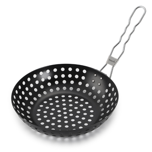 Non-Stick Coating Steel BBQ Grill Wok