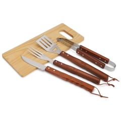 5PC Wood Handle BBQ Tools Set