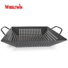 Non-Stick Coating Steel BBQ Grill Wok