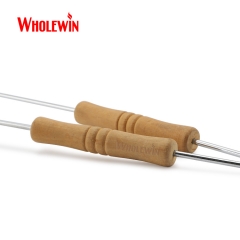 BBQ Food Tongs with Wooden Handles