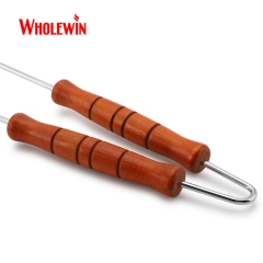 BBQ Food Tongs with Wooden Handles